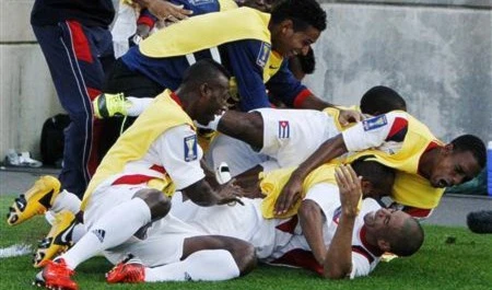 فرحة كوبية بالتأهل إلى ربع النهائي فرحة كوبية بالتأهل إلى ربع النهائي