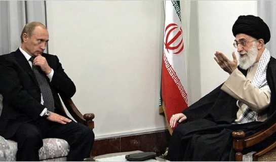 بوتين مجتمعا مع مرشد الجمهورية الإسلامية في إيران آية الله خامنئي بوتين مجتمعا مع مرشد الجمهورية الإسلامية في إيران آية الله خامنئي