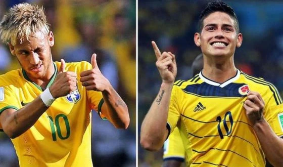 نيمار وجيمس رودريغيز نيمار وجيمس رودريغيز
