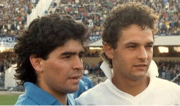 من الزمن الجميل... مارادونا وباجيو من الزمن الجميل... مارادونا وباجيو