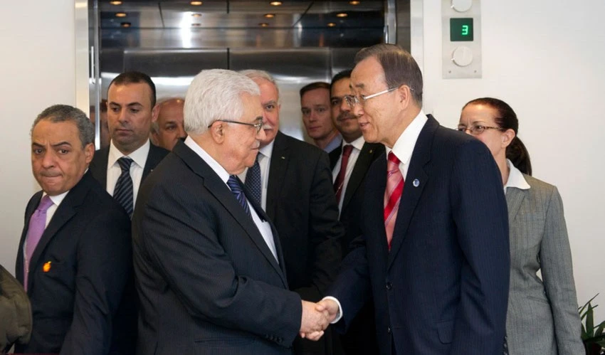 بان زار فلسطين المحتلة والتقى الجانبين الفلسطيني والإسرائيلي بان زار فلسطين المحتلة والتقى الجانبين الفلسطيني والإسرائيلي