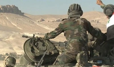 مغاوير الجيش السوري يتقدمون باتجاه مدينة تدمر مغاوير الجيش السوري يتقدمون باتجاه مدينة تدمر