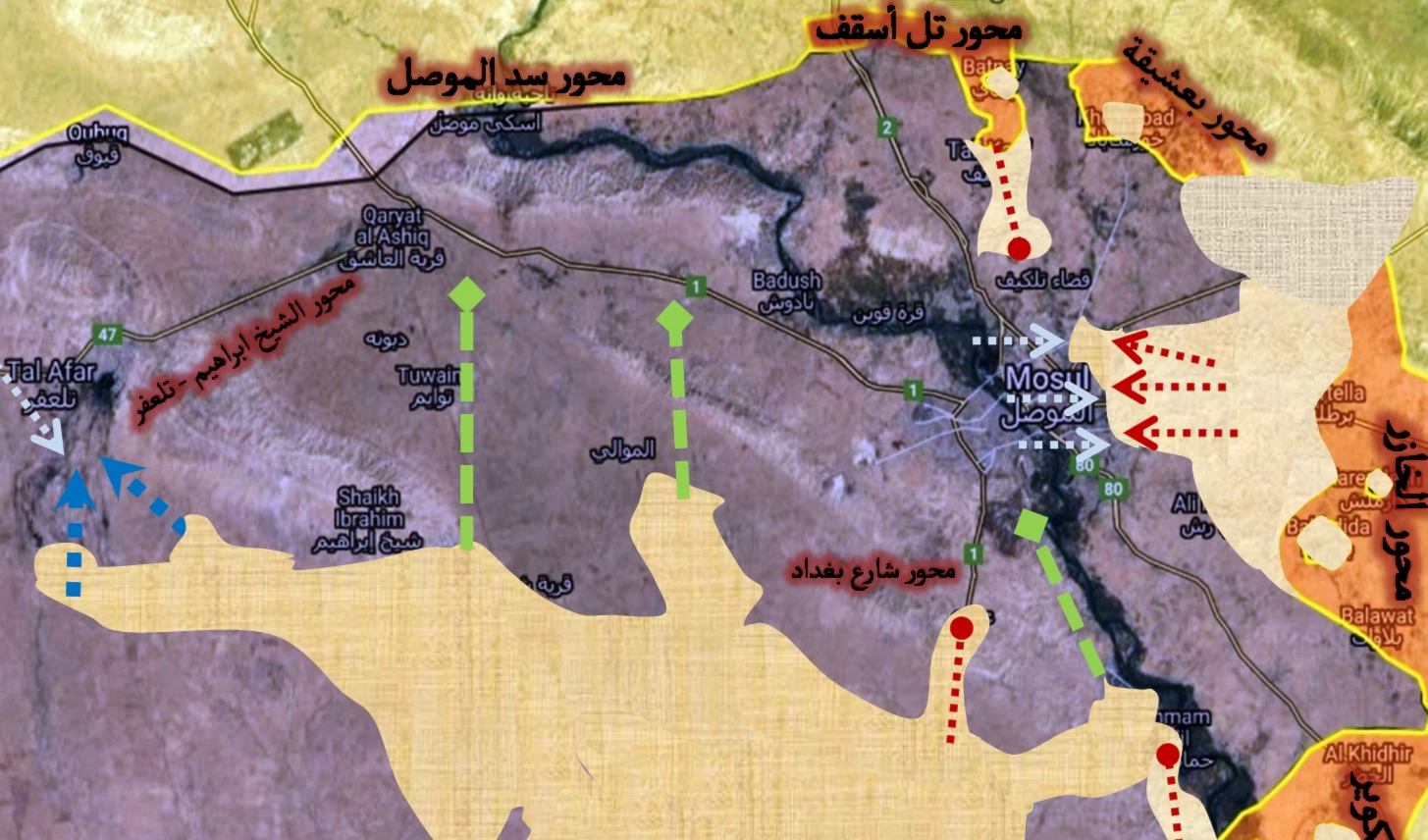 في المحور الجنوبي الشرقي لمركز الموصل استمرت قوات الفرقة التاسعة في التقدم بحي الوحدة في المحور الجنوبي الشرقي لمركز الموصل استمرت قوات الفرقة التاسعة في التقدم بحي الوحدة