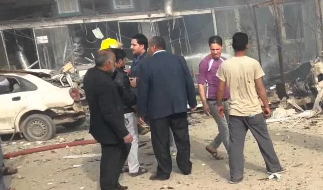 انتحارياً يقود سيارة فجرها عند مدخل الخالص انتحارياً يقود سيارة فجرها عند مدخل الخالص