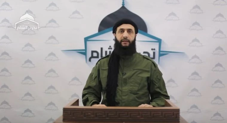الجولاني في ظهوره الأخير متبنياً تفجيرات حمص الجولاني في ظهوره الأخير متبنياً تفجيرات حمص