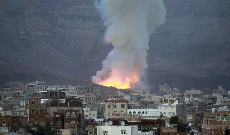 صورة أرشيفية للقصف السعودي على اليمن صورة أرشيفية للقصف السعودي على اليمن