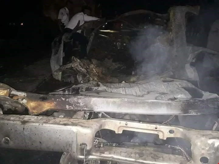 انفجار سيارة مفخخة في المسيب شمال بابل انفجار سيارة مفخخة في المسيب شمال بابل