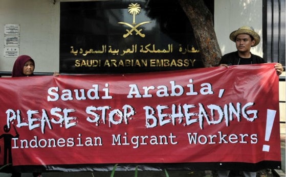 إعدام خادمة إندونيسية في السعودية يؤزم العلاقات الثنائية إعدام خادمة إندونيسية في السعودية يؤزم العلاقات الثنائية