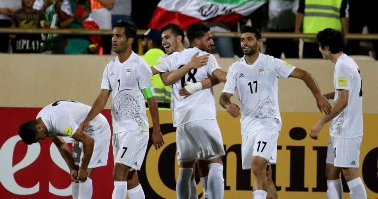 إيران تلعب في المجموعة الثانية خلال المونديال (أ ف ب) إيران تلعب في المجموعة الثانية خلال المونديال (أ ف ب)
