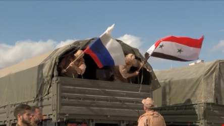 المستشارون الروس كانوا موجودين في نقطة للجيش السوري المستشارون الروس كانوا موجودين في نقطة للجيش السوري