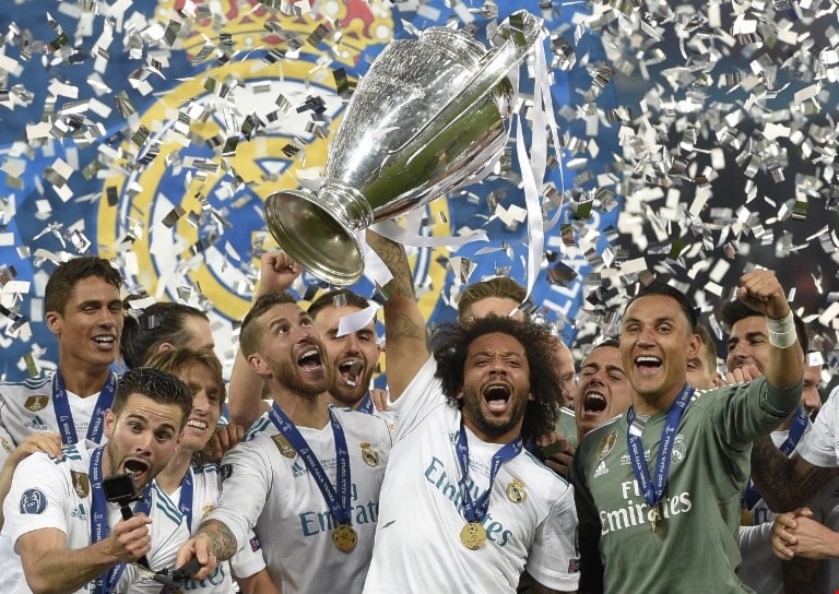 الريال توّج بدوري الأبطال للمرة الثالثة على التوالي (أ ف ب) الريال توّج بدوري الأبطال للمرة الثالثة على التوالي (أ ف ب)