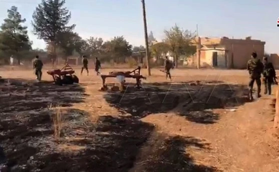 الجيش السوري يستعيد قرية أم شعيفة من القوات التركية (الصورة سانا) الجيش السوري يستعيد قرية أم شعيفة من القوات التركية (الصورة سانا)