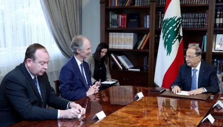 عون لبيدرسون: لبنان لم يعد قادراً على تحمّل تبعات النزوح السوري عون لبيدرسون: لبنان لم يعد قادراً على تحمّل تبعات النزوح السوري