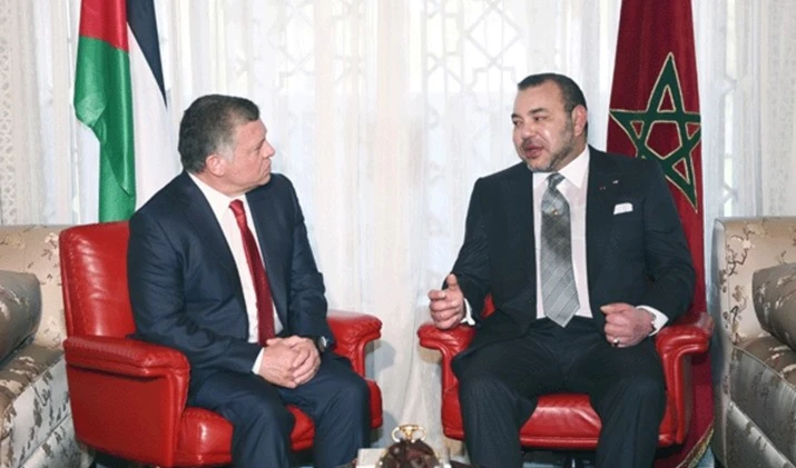الملكان المغربي والأردني يشددان على ضرورة إقامة دولة فلسطينية مستقلة وعاصمتها القدس الشرقية الملكان المغربي والأردني يشددان على ضرورة إقامة دولة فلسطينية مستقلة وعاصمتها القدس الشرقية