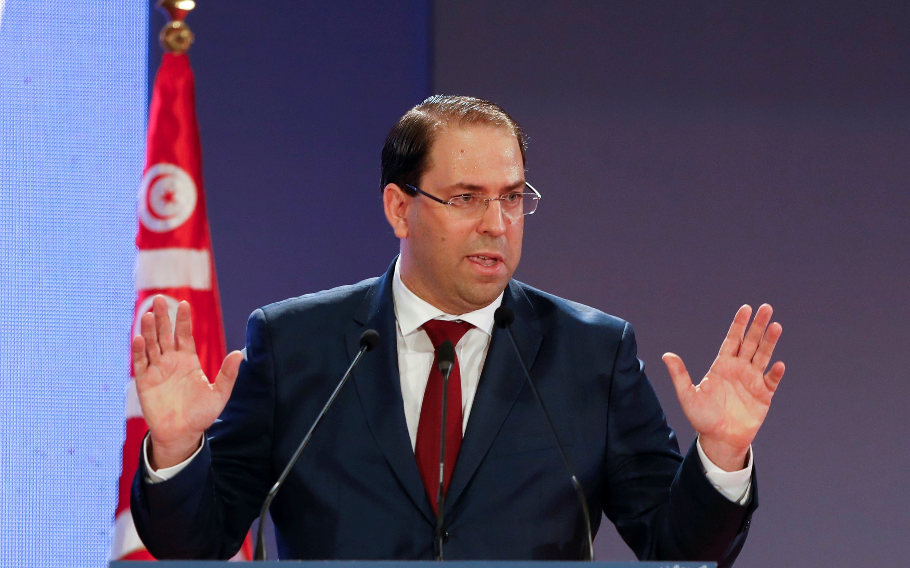 رئيس الحكومة التونسية: نجاح العمليات الأمنية الإستباقية مؤخرا جنبت البلاد كارثة كبيرة رئيس الحكومة التونسية: نجاح العمليات الأمنية الإستباقية مؤخرا جنبت البلاد كارثة كبيرة