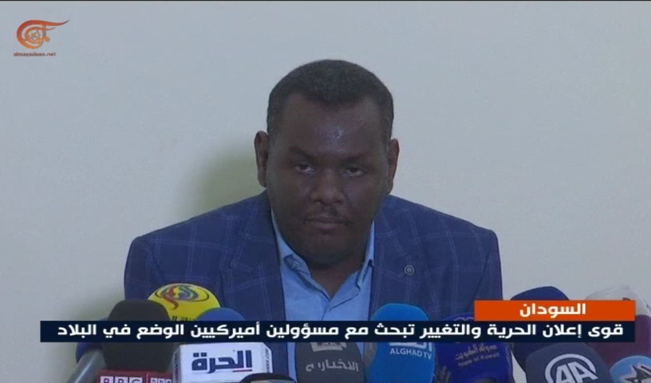 المتحدث باسم قوى إعلان الحرية والتغيير مدني عباس مدني المتحدث باسم قوى إعلان الحرية والتغيير مدني عباس مدني