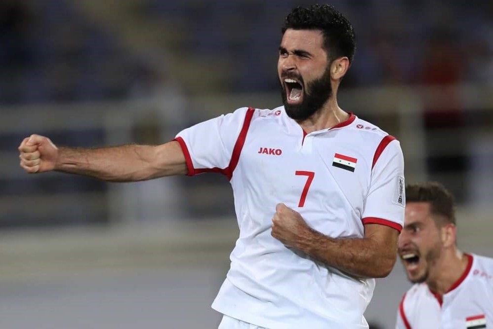 نجم منتخب سوريا عمر خريبين نجم منتخب سوريا عمر خريبين