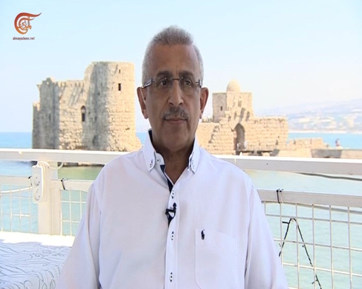 رئيس التنظيم الشعبي الناصري النائب أسامة سعد خلال المقابلة مع الميادين رئيس التنظيم الشعبي الناصري النائب أسامة سعد خلال المقابلة مع الميادين