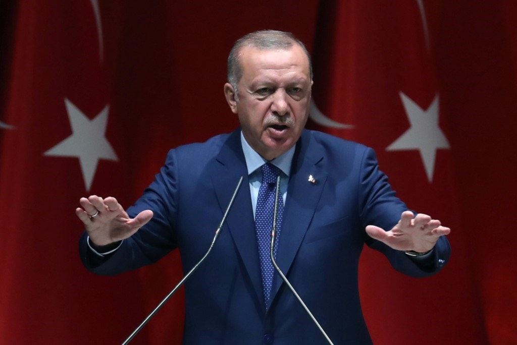أردوغان: jركيا لن تقبل أن توفر القوات الأميركية تدريباً لوحدات حماية الشعب الكردية / أ.ف.ب أردوغان: jركيا لن تقبل أن توفر القوات الأميركية تدريباً لوحدات حماية الشعب الكردية / أ.ف.ب