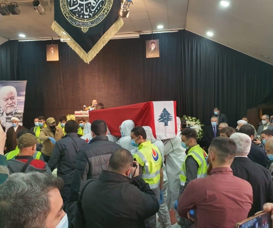 تشييع مهيب للمناضل أنيس النقاش في الضاحية الجنوبية لبيروت تشييع مهيب للمناضل أنيس النقاش في الضاحية الجنوبية لبيروت
