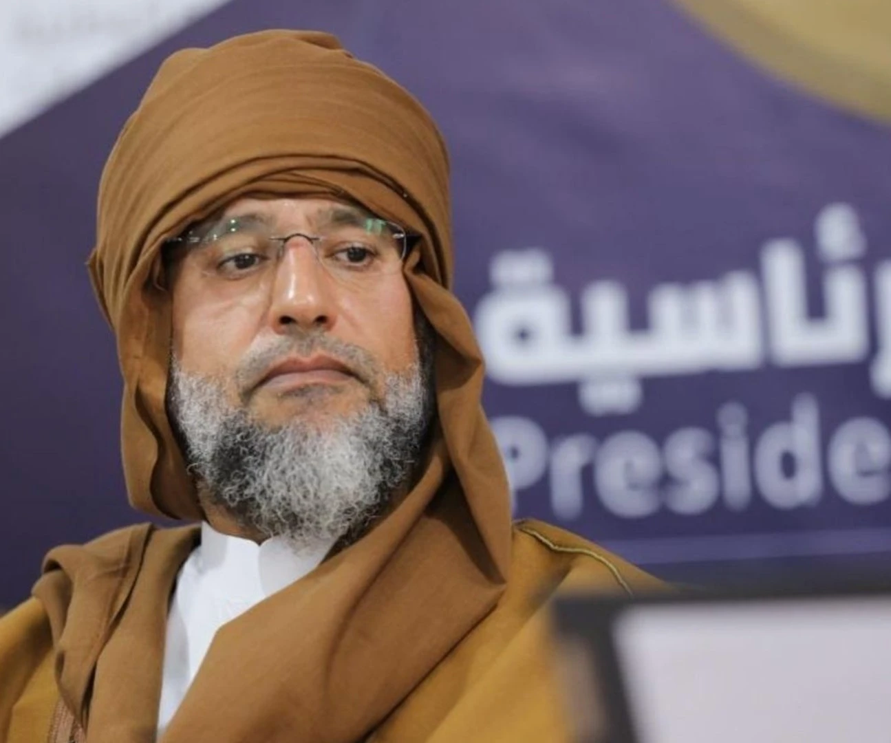 المرشح للانتخابات الرئاسية الليبية سيف الإسلام القذافي المرشح للانتخابات الرئاسية الليبية سيف الإسلام القذافي