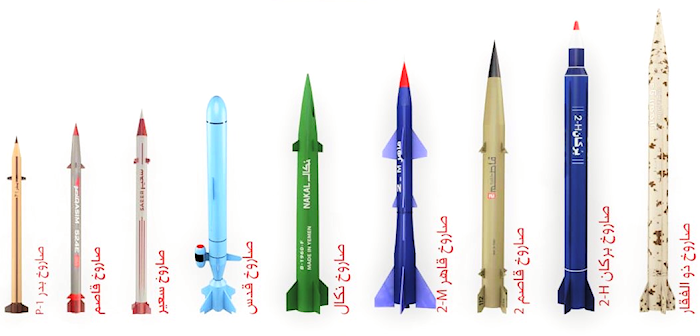بعض أنواع الصّواريخ اليمنيّة المعلن عنها حديثاً