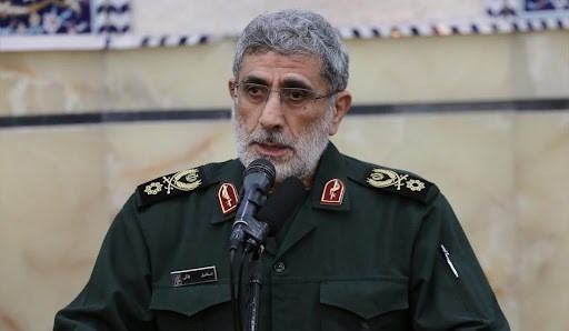 The commander of the Quds Force in the Iranian Revolutionary Guard, Brigadier General Esmail Qaani.
