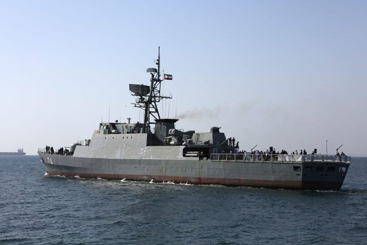 Iranian ships make the 75th voyage of a group of Iranian naval vessels to the Atlantic Ocean.
