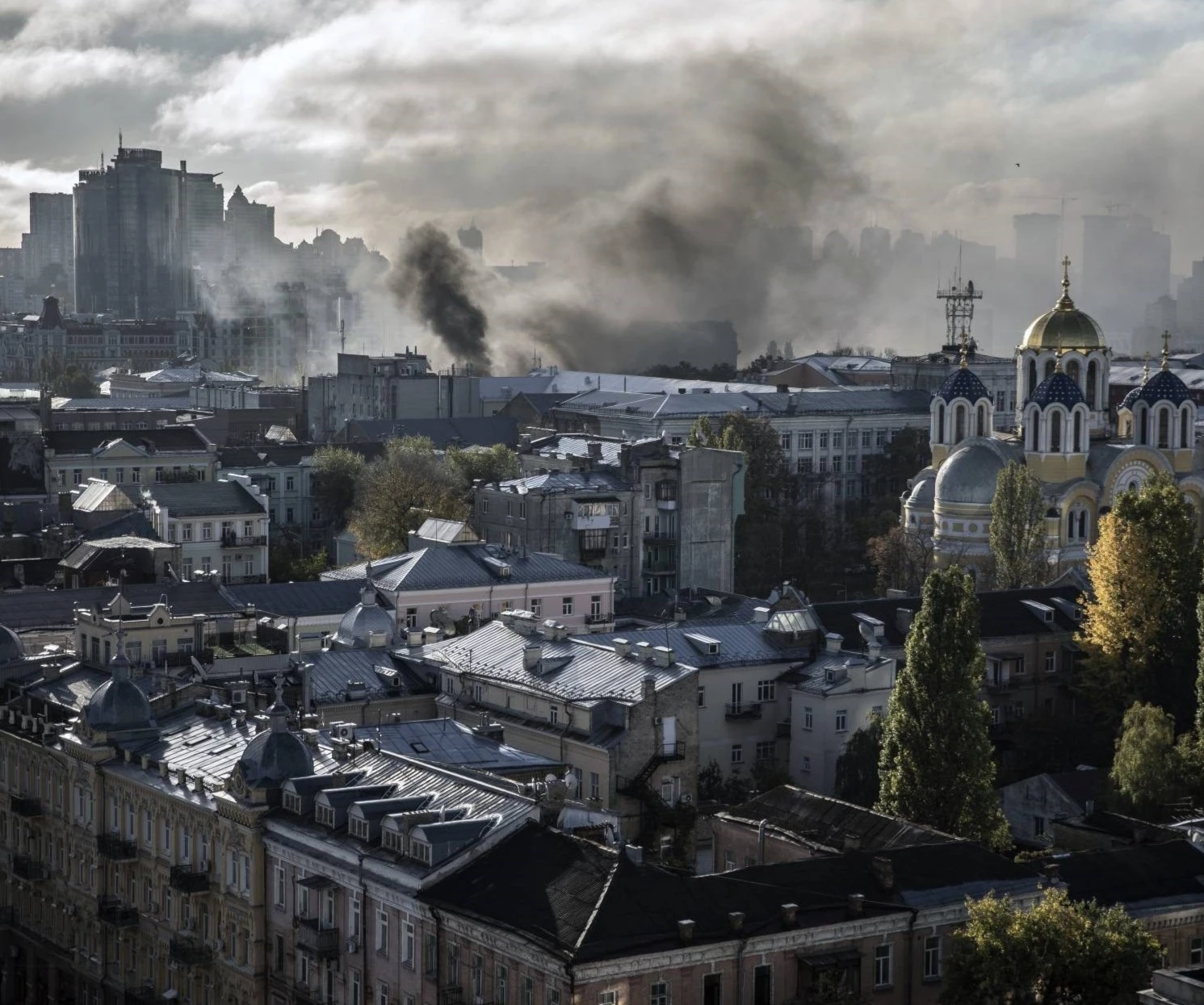 Бомбардировка Киева 2022